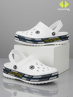 HOPPA - Men White Slip On Clogs