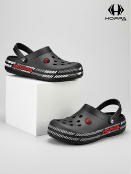 HOPPA - Men Black Slip On Clogs