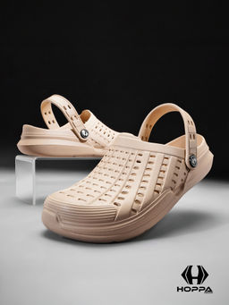 HOPPA - Men Beige Slip On Clogs