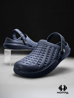 HOPPA - Men Navy Blue Slip On Clogs