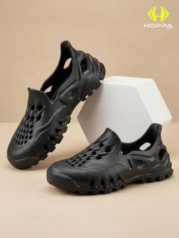 HOPPA - Men Black Slip On Clogs