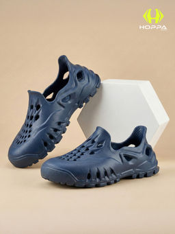 HOPPA - Men Navy Blue Slip On Clogs