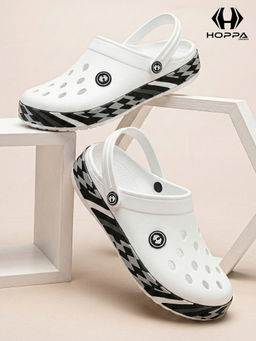 HOPPA - Men White Slip On Clogs