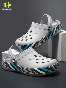 HOPPA - Men Grey Slip On Clogs