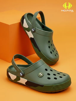 HOPPA - Men Olive Slip On Clogs