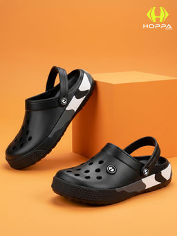 HOPPA - Men Black Slip On Clogs