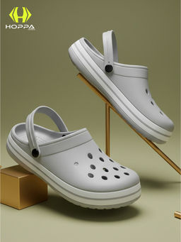 HOPPA - Men Grey Slip On Clogs
