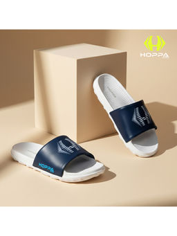 HOPPA - Men White Slip On Sliders