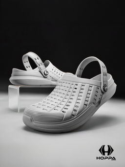 HOPPA - Mens Discovery Ice Grey Clogs