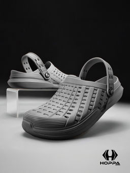 HOPPA - Mens Discovery Dark Grey Clogs