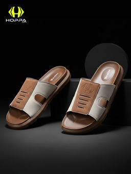 HOPPA - Mens Uranus Brown Sliders