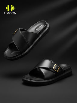 HOPPA - Mens Wacker Black Sandals