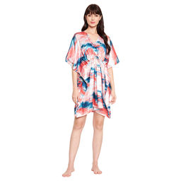 Secrets By ZeroKaata - Printed Short Kaftan Nightdress For Women Multi-Color