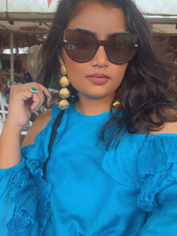 PEARLS INDIA - Gold Plated She Sells Earrings