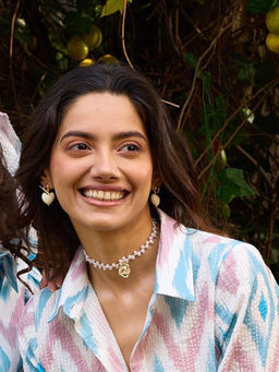 PEARLS INDIA - Gold Plated Heart With A Dart Earrings