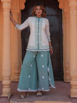 Readiprint - Women Green Cotton Blend Floral Co-Ord Set