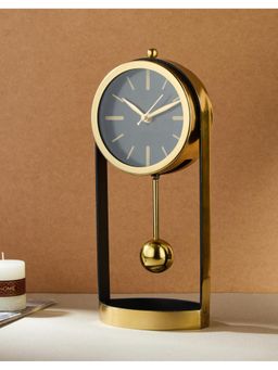 Fabindia - Gold Metal Plated Farsi Table Clock