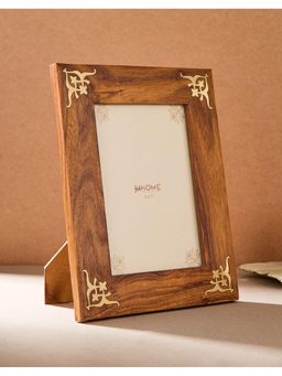 Fabindia - Brass Wood Inlay Nurvi Photo Frame 5x7