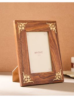 Fabindia - Brass Wood Inlay Nurvi Photo Frame 4x6