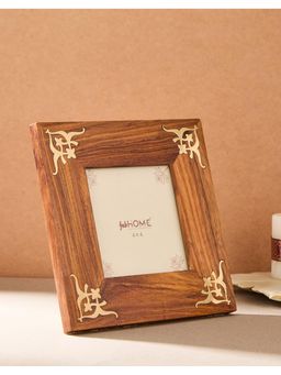 Fabindia - Brass Wood Inlay Nurvi Photo Frame 4x4