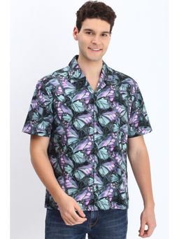 Allen Solly - Men Multi Regular Fit Printed Half Sleeves Casual Shirt