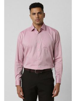 Van Heusen - Men Pink Regular Fit Printed Full Sleeves Wedding Shirt