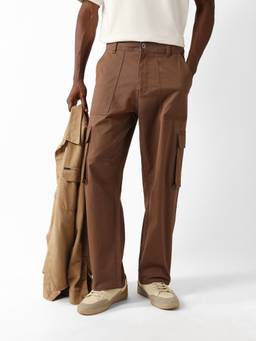 The Bear House - Men's Causal Brown Cargo