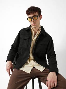 The Bear House - Men's Causal Black Jackets