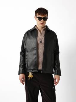 The Bear House - Men's Causal Black Jackets
