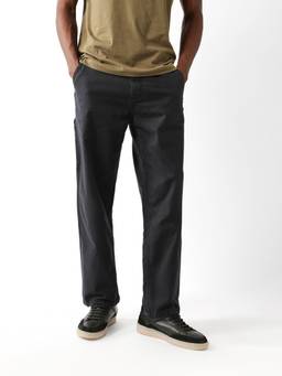 The Bear House - Men's Causal Black Trouser