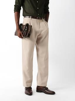 The Bear House - Men's Causal Beige Trouser