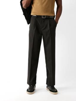 The Bear House - Men's Causal Black Trouser