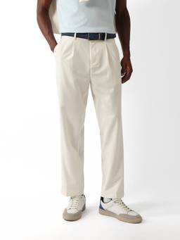 The Bear House - Men's Causal White Trouser