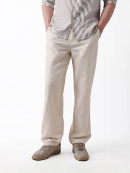 The Bear House - Men's Causal Beige Trouser