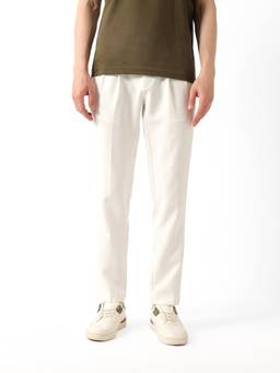 The Bear House - Men's Causal White Trouser