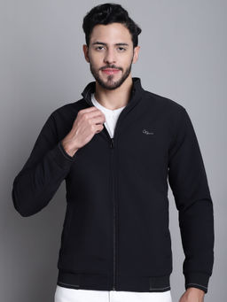 Cantabil - Men Black Full Sleeve Reversible Jacket