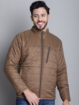 Cantabil - Men Brown Full Sleeve Reversible Jacket