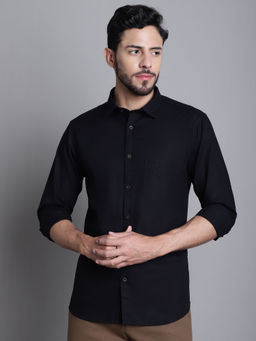 Cantabil - Men Black Casual Shirt