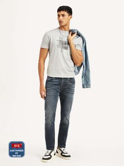 Levi's - Mens 512 Slim Tapered Fit Navy Blue Jeans