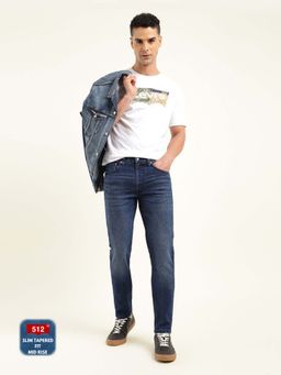 Levi's - Men'S Blue Solid/Plain Jeans