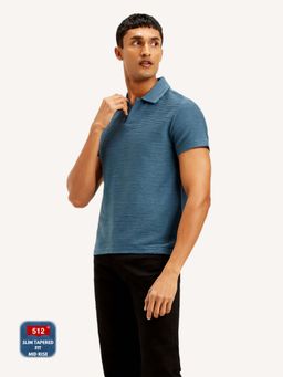 Levi's - Men Textured Slim Fit Polo T-Shirt