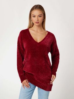 Guess - Talia Polyester Solid Sweaters