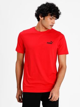 Puma - Ess Small Logo Mens Red T-shirt