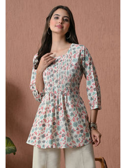 Sia - Ab Pehnegi Duniya - Teal Floral Straight Tunic & Palazzo