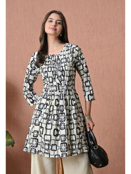 Sia - Ab Pehnegi Duniya - Grey Printed Straight Tunic & Palazzo