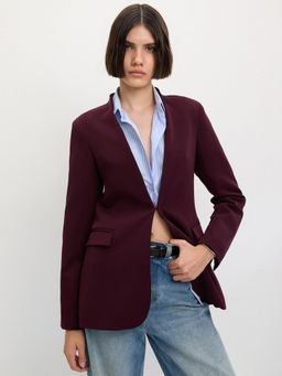 Pomelo - Classic Blazer - Burgundy