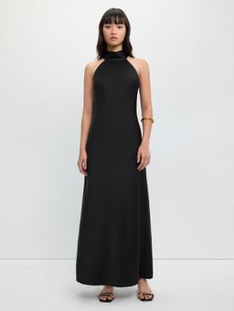 Pomelo - Halter Maxi Dress - Black