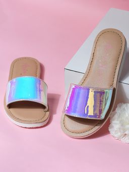 Aria Nica - Milkyway Comfortable and Stylish New Silver Blue Flats