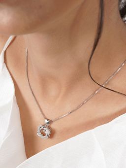 Joker and Witch - Joker & Witch Viola Silver Heart Necklace