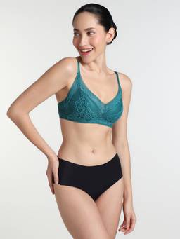 Wacoal - Lucy Padded Non-wired 3-4th Cup Lace Fashion Bra - Green
